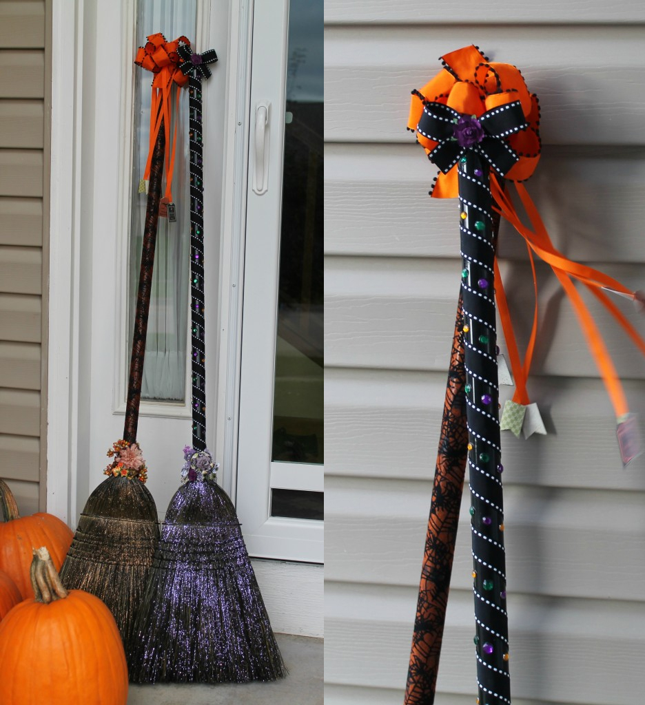 spooky witch broom diy BetterDecoratingBible